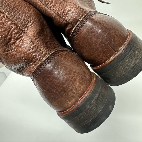 KLR Men's Leather Lace-up Boots in Cognac - Picture 6 of 8